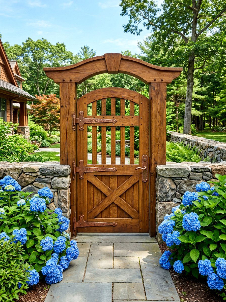Craftsman Style Gate - 30 garden gate entrance ideas