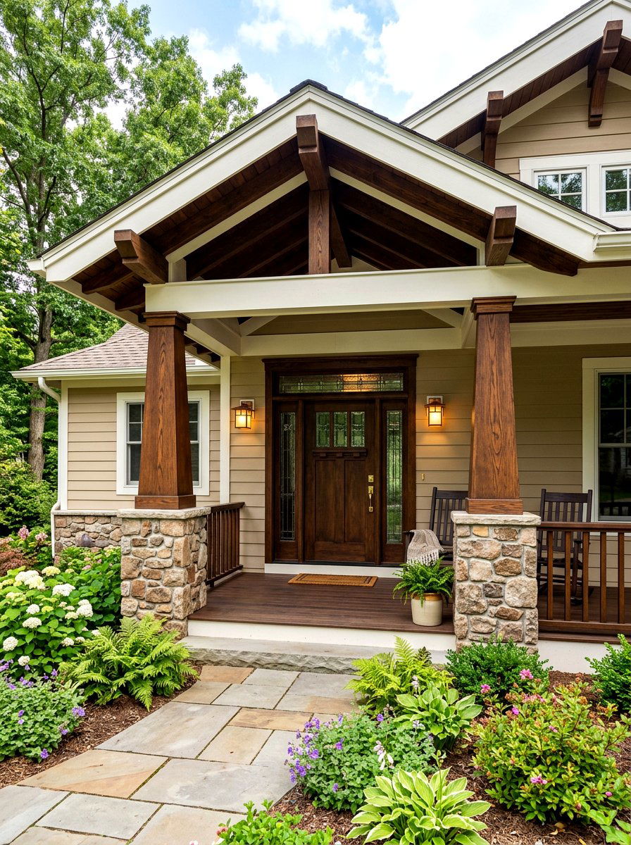 Craftsman Style Porch - 30 shed porch ideas