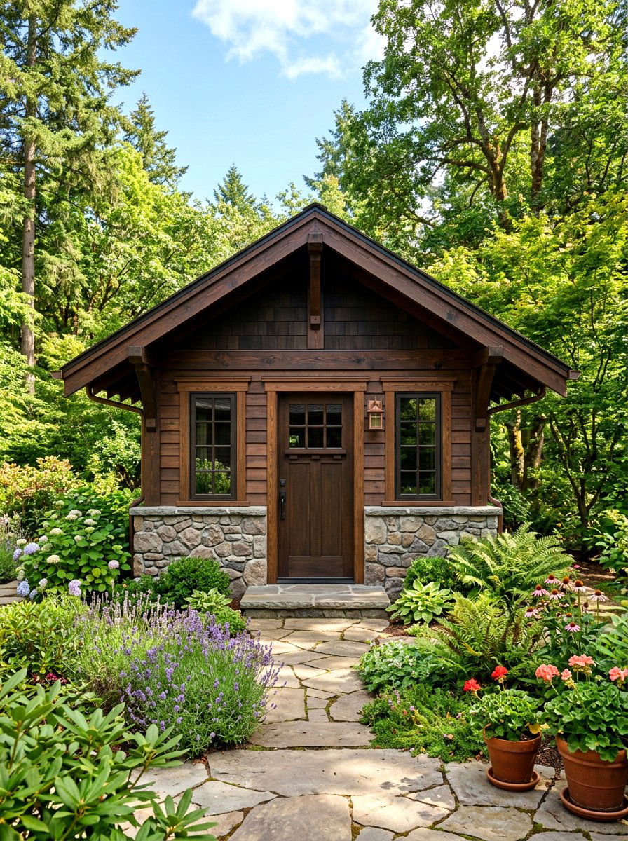 Craftsman Style Shed - 30 outdoor storage shed ideas