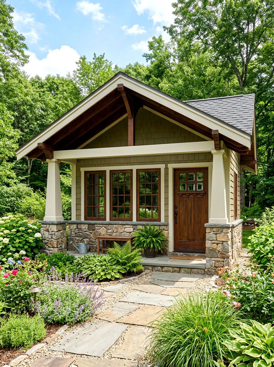 Craftsman Style Shed - 30 cottage shed ideas