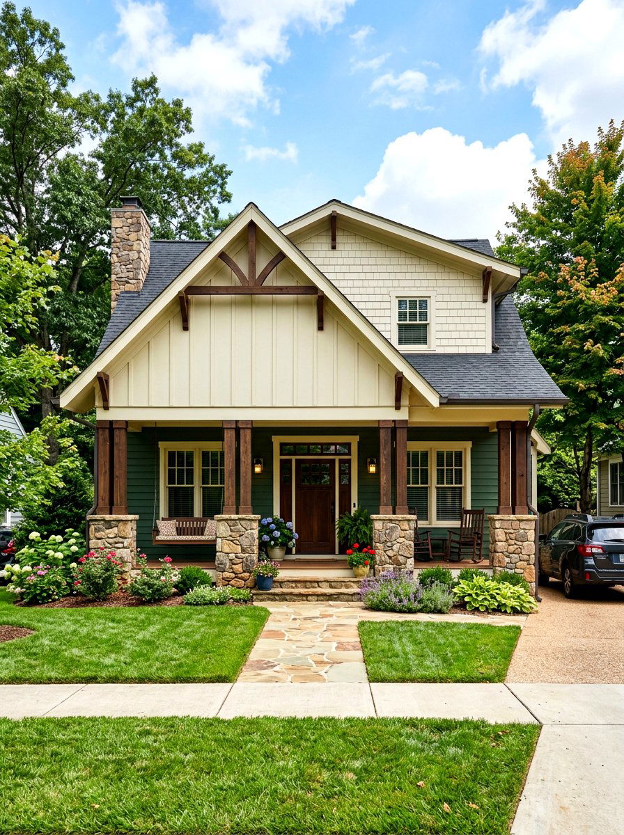 Craftsman style board and batten - 30 board and batten exterior trim ideas