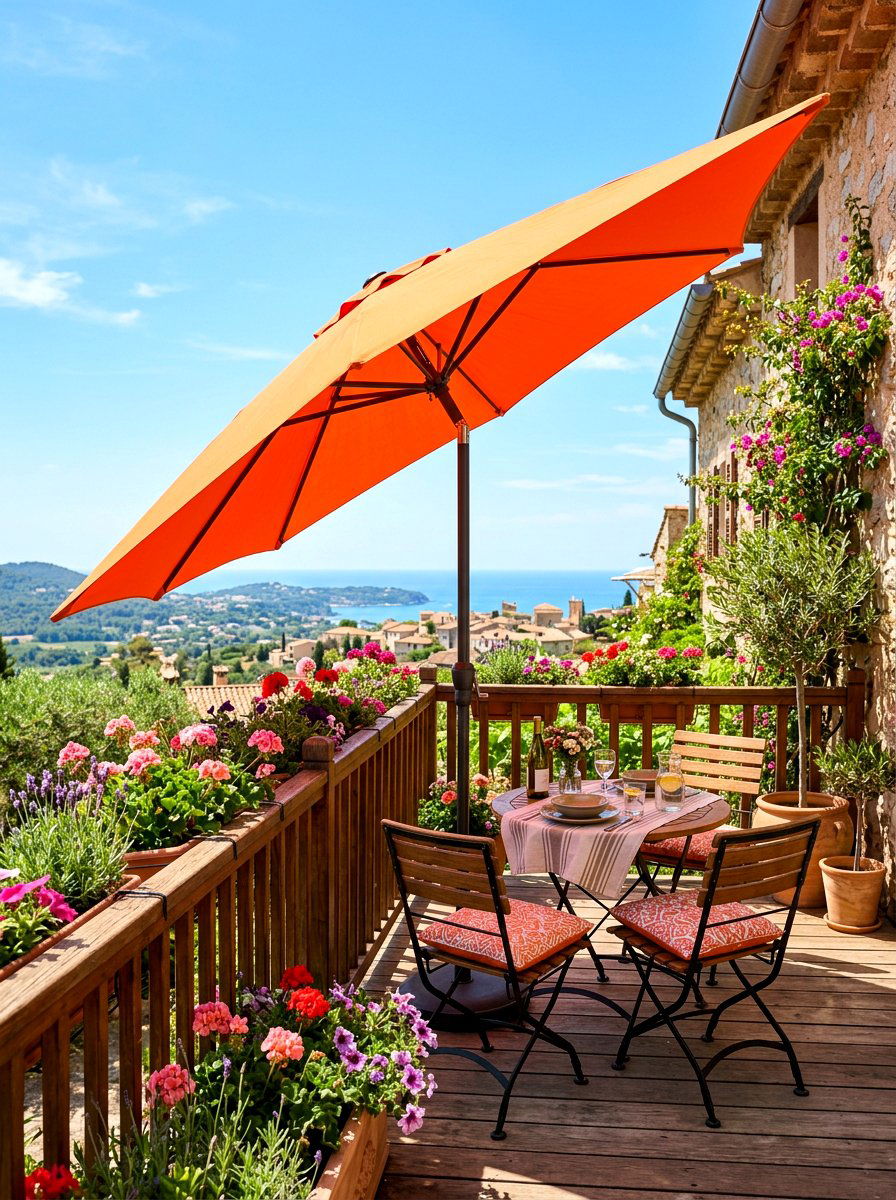 Crank tilt garden umbrella - 30 garden umbrella ideas