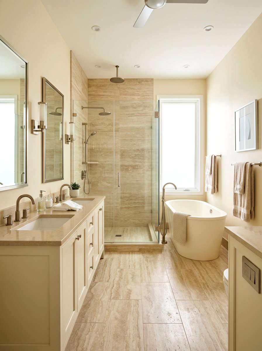 Cream And Beige Bathroom - 30 bathroom color scheme ideas