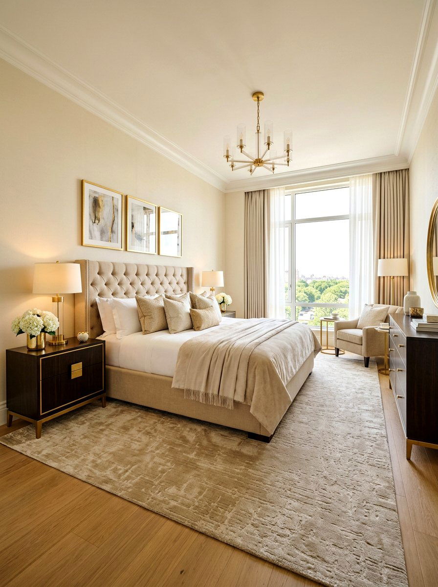 Cream And Beige Bedroom - 30 soft luxury bedroom ideas