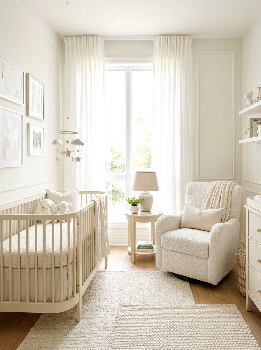 Cream And White Nursery - 30 neutral nursery ideas