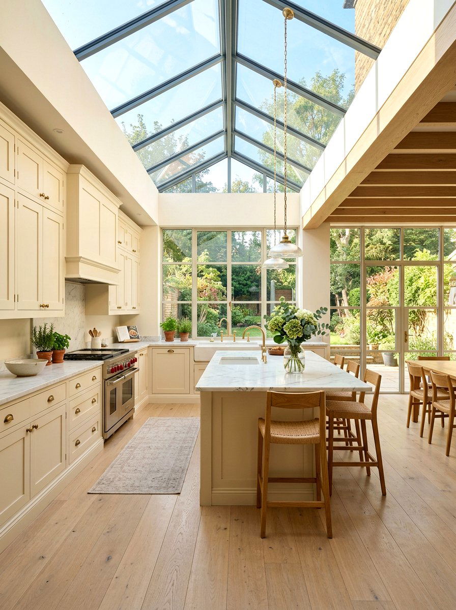 Cream Cabinets Natural Light - 30 cream kitchen cabinet ideas