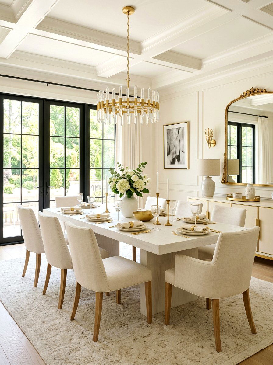 Cream Interior Dining Room - 30 English dining room ideas