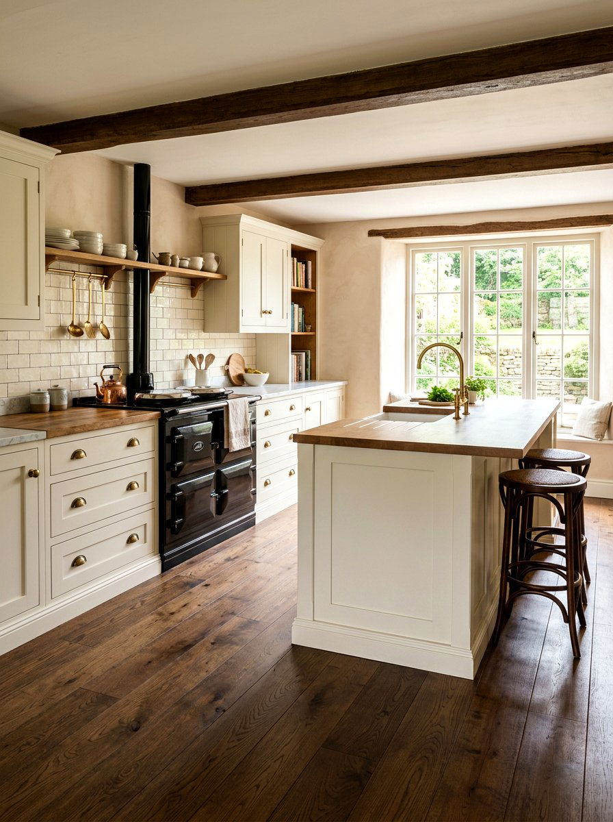 Cream Kitchen Antique Brass Hardware - 30 brass kitchen hardware ideas