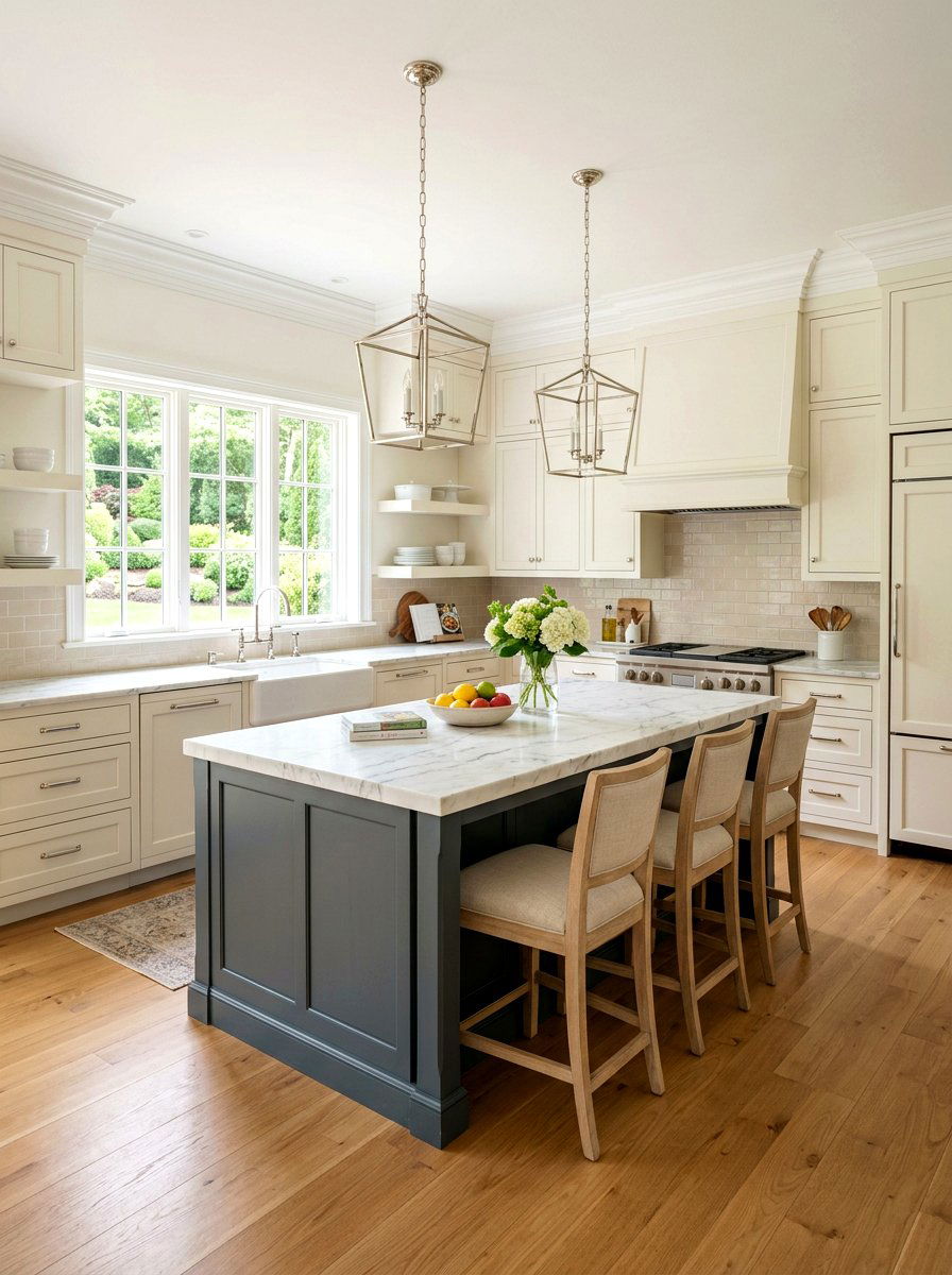 Cream Shaker Cabinets - 30 cream kitchen cabinet ideas