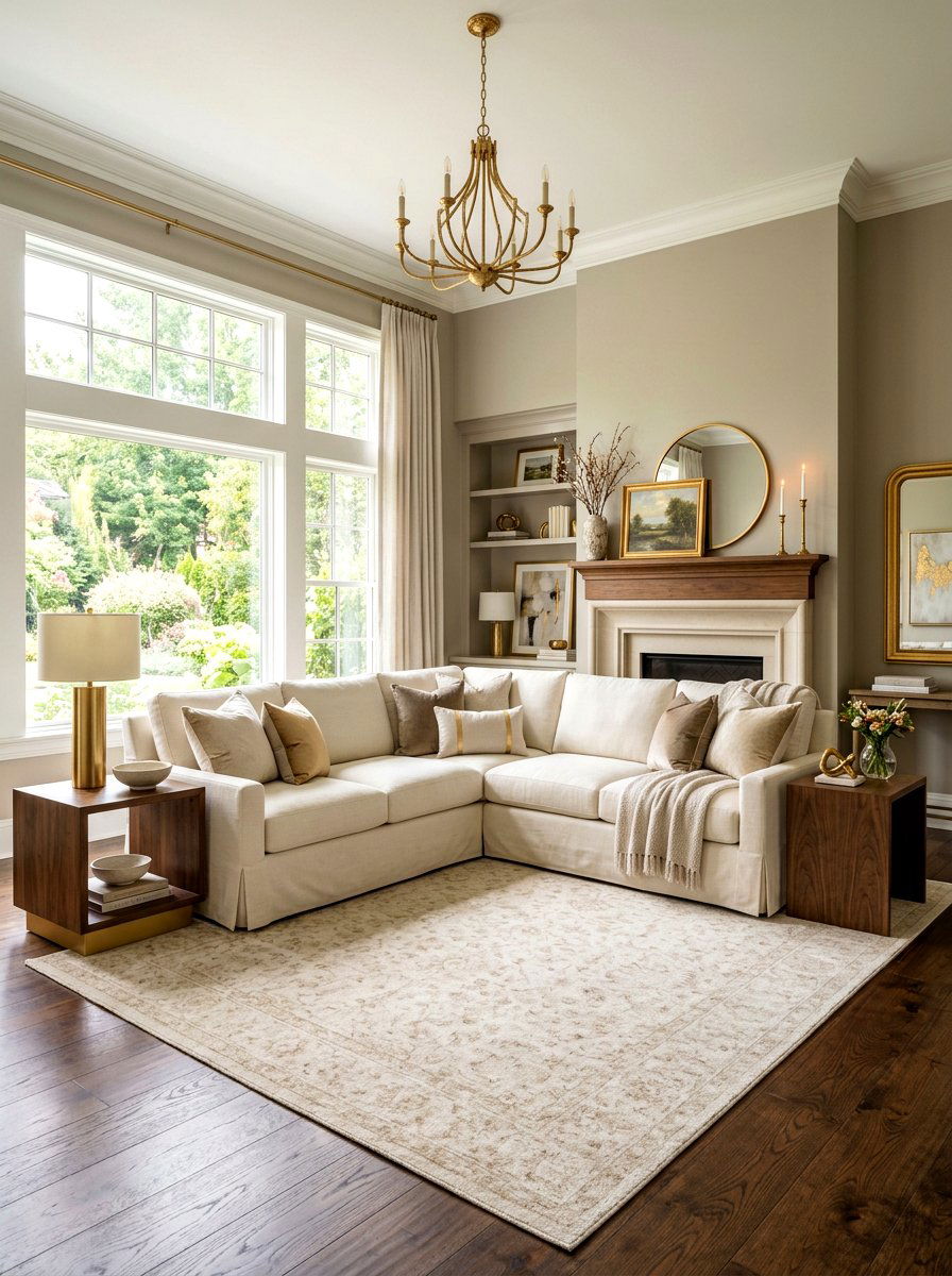 Cream Slipcovered Sectional - 30 slipcovered sofa ideas