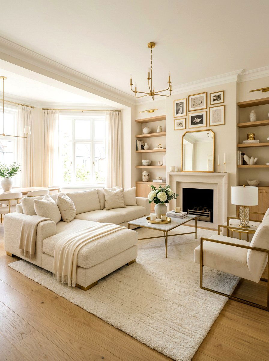Cream Tone Living Room - 30 neutral living room ideas