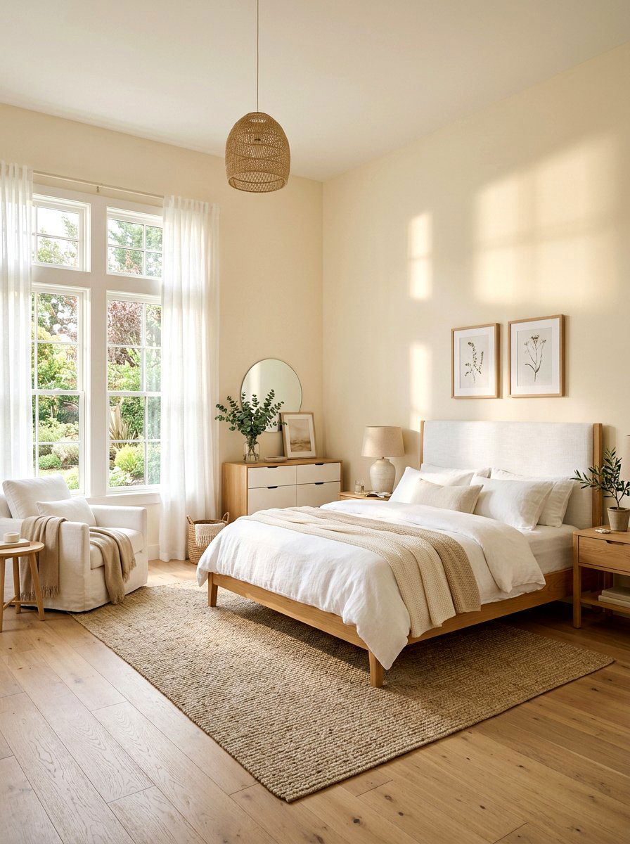 Cream Walls - 30 Nancy Meyers bedroom ideas