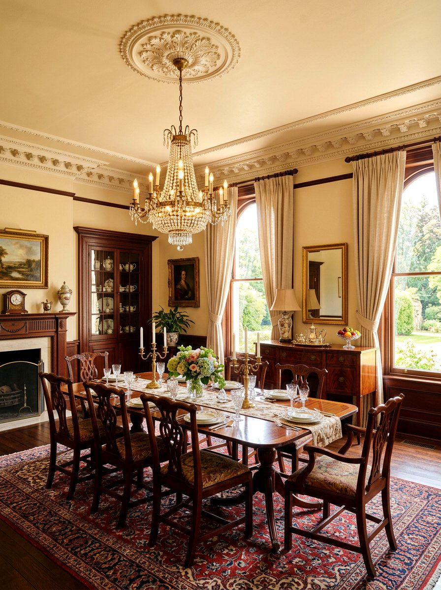 Cream painted dining room ceiling - 30 painted ceiling dining room ideas