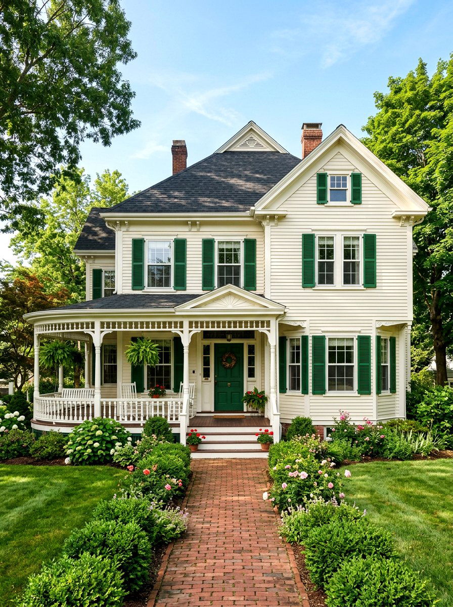 Cream siding - 30 house siding color ideas