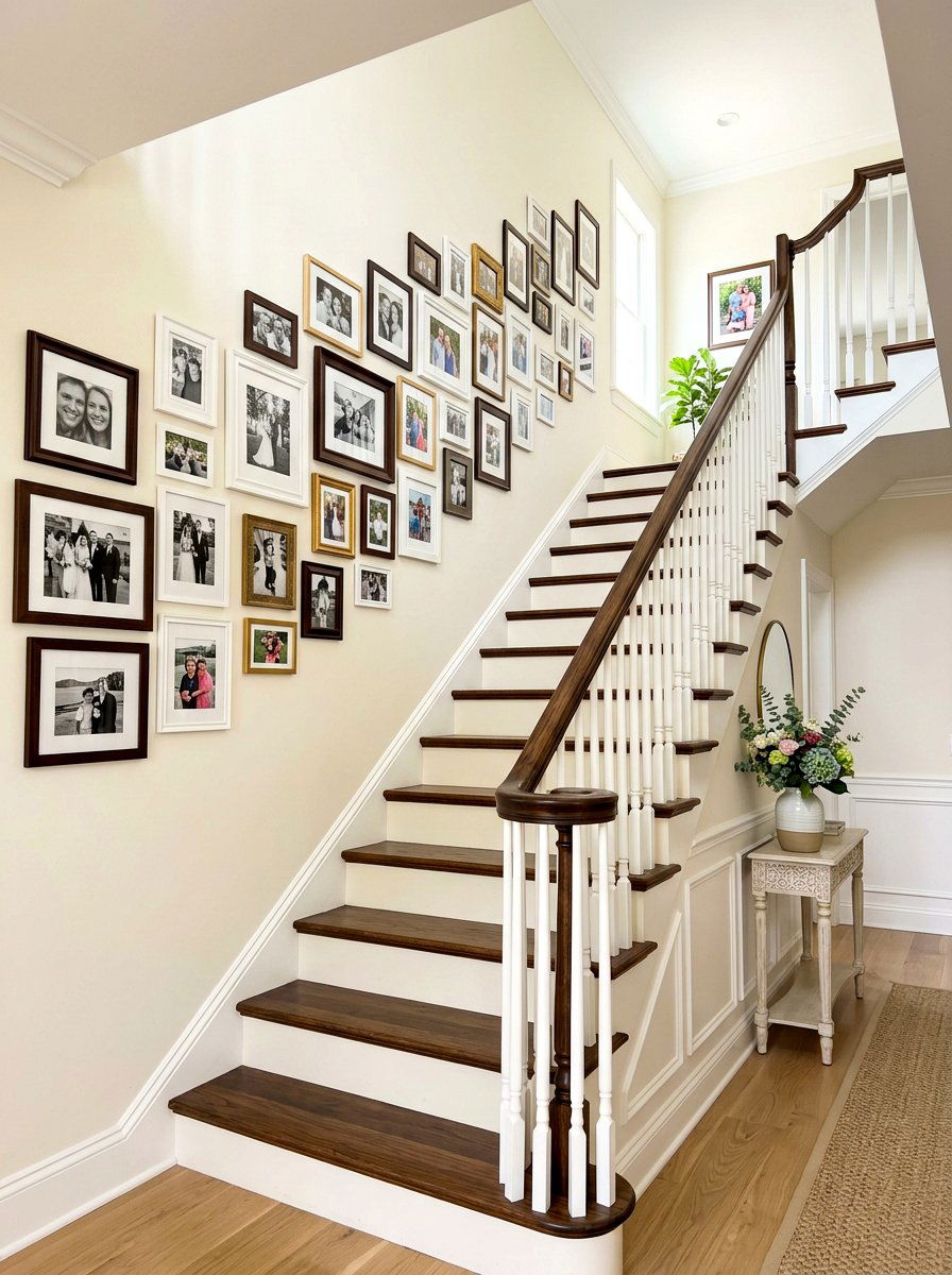 Creamy Staircase - 30 warm neutral paint ideas