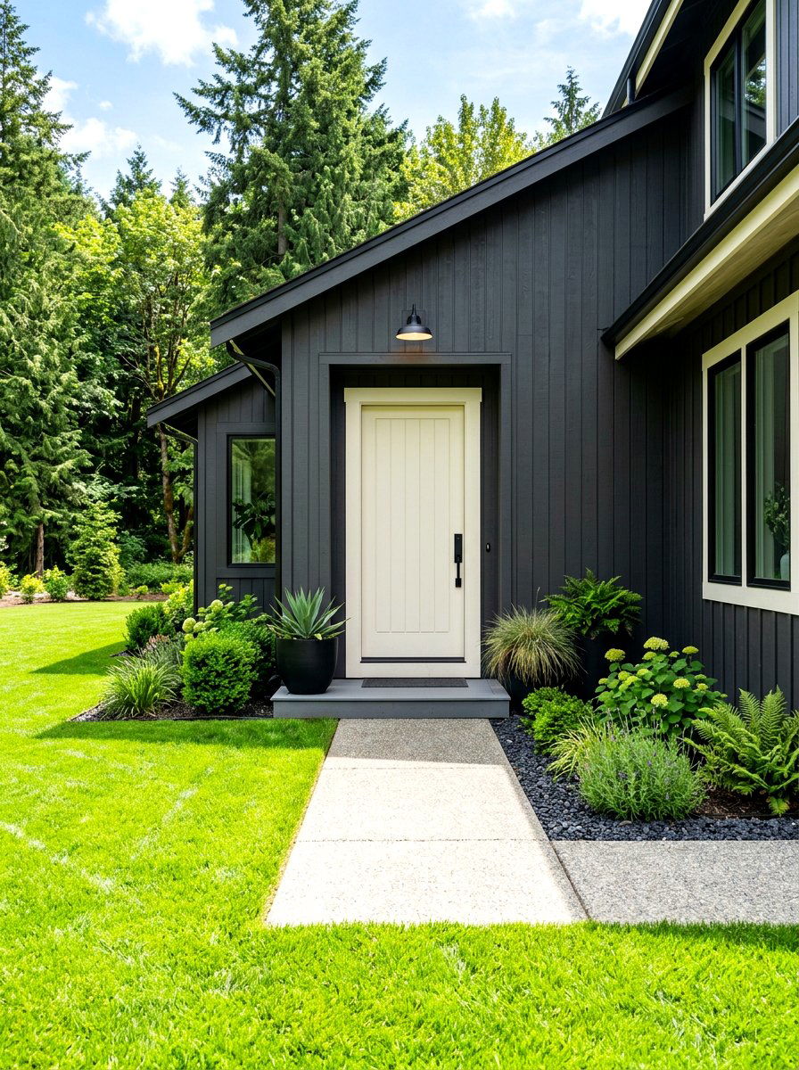 Creamy White Front Door - 30 front door paint color ideas