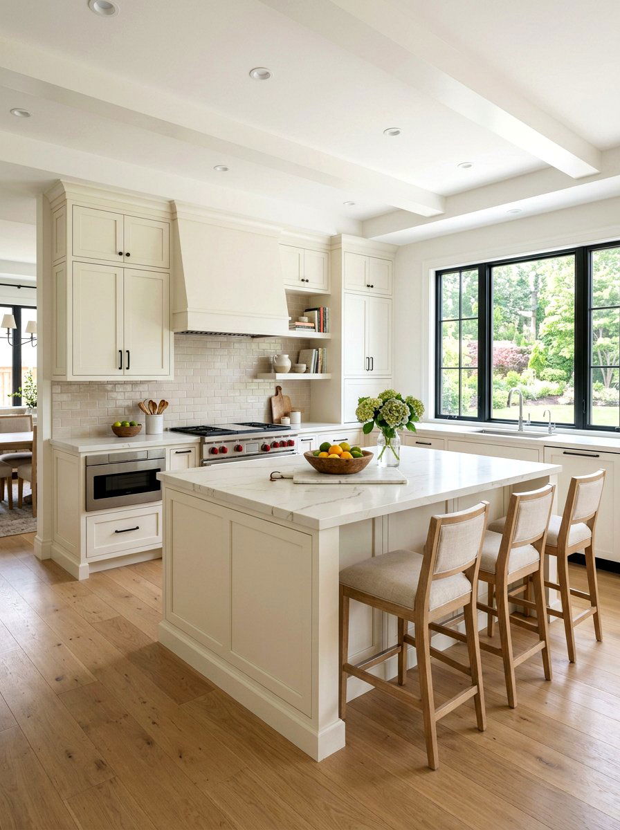 Creamy White Kitchen Cabinets - 30 warm white kitchen ideas