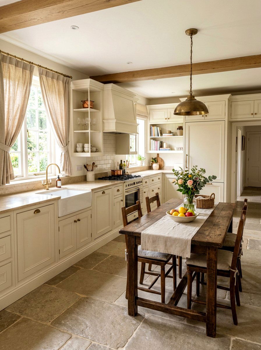 Creamy White Kitchen Cabinets - 30 painted kitchen cabinet ideas