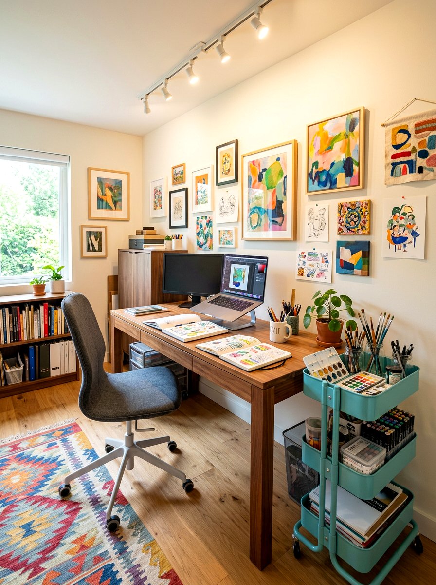 Creative Art And Study Room - 30 teen study room ideas