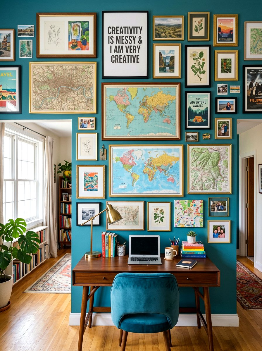 Creative Gallery Wall Decor - 30 author office ideas