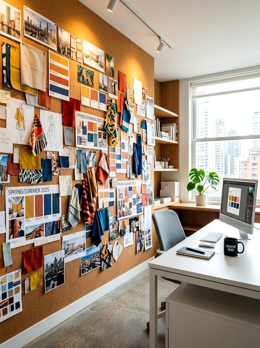 Creative Mood Board - 30 home office decor ideas