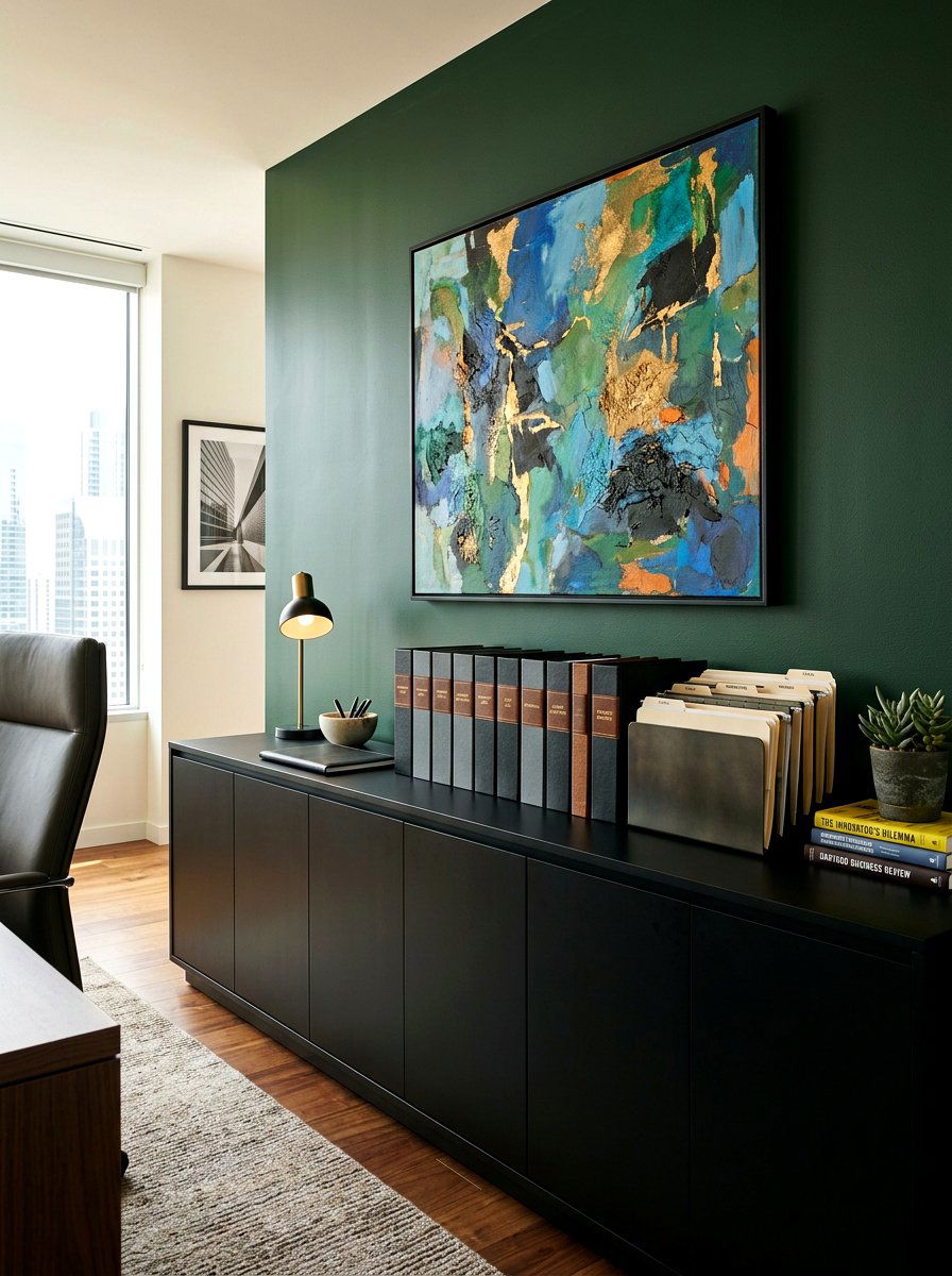 Credenza With Files - 30 office file storage ideas