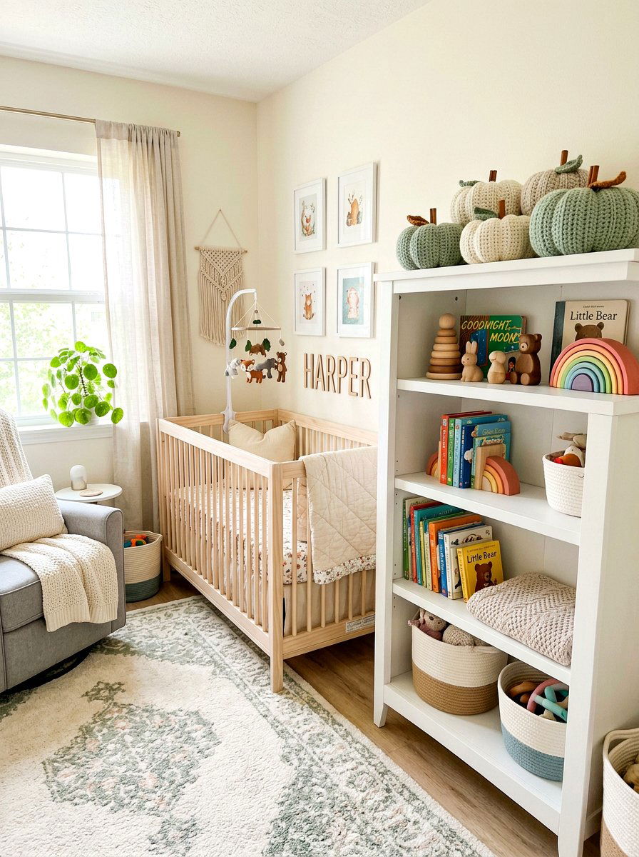Crochet Pumpkin Nursery - 30 pumpkin without pumpkins decor ideas