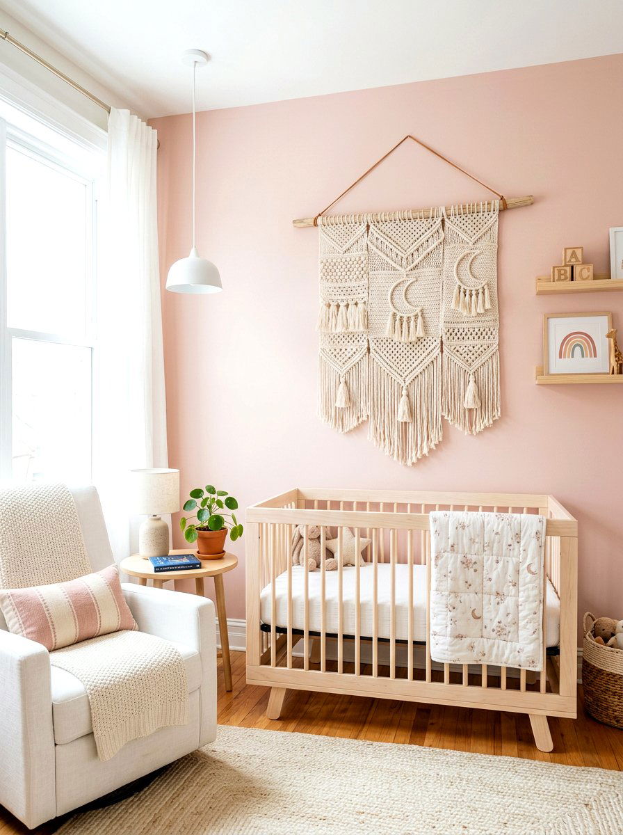 Crochet Wall Hanging - 30 soft heirloom nursery ideas