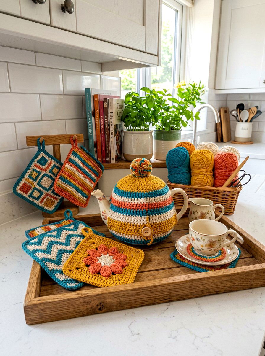 Crochet kitchen decor - 30 grandma core kitchen ideas