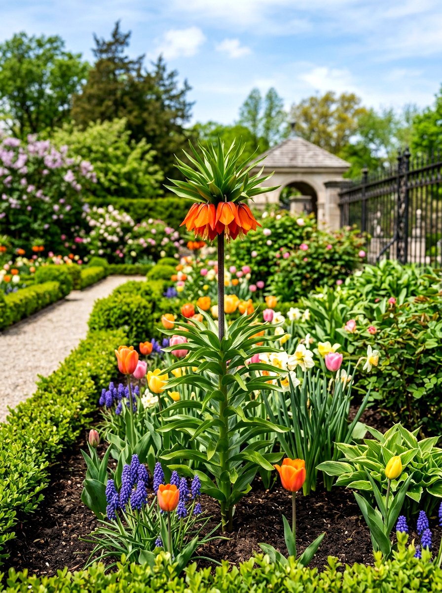 Crown Imperial Fritillaria - 30 early spring flower bed ideas