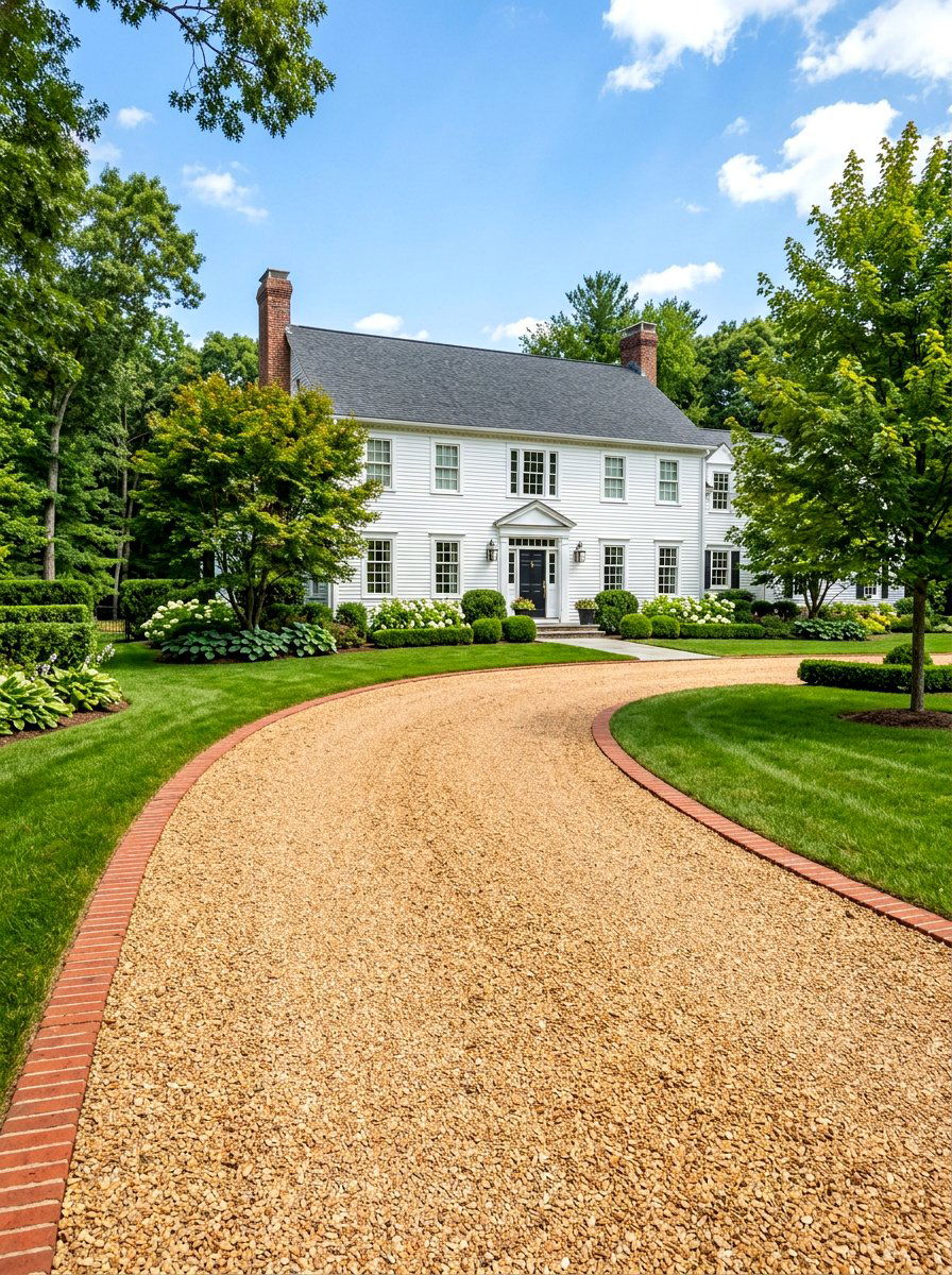 Crushed Granite Driveway - 30 decorative stone ideas