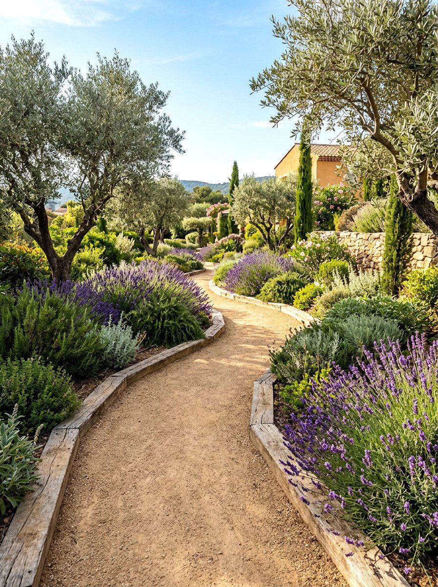 Crushed Granite Garden Path - 30 curved walkway ideas