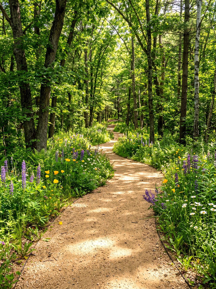 Crushed Granite Path - 30 rock landscaping ideas