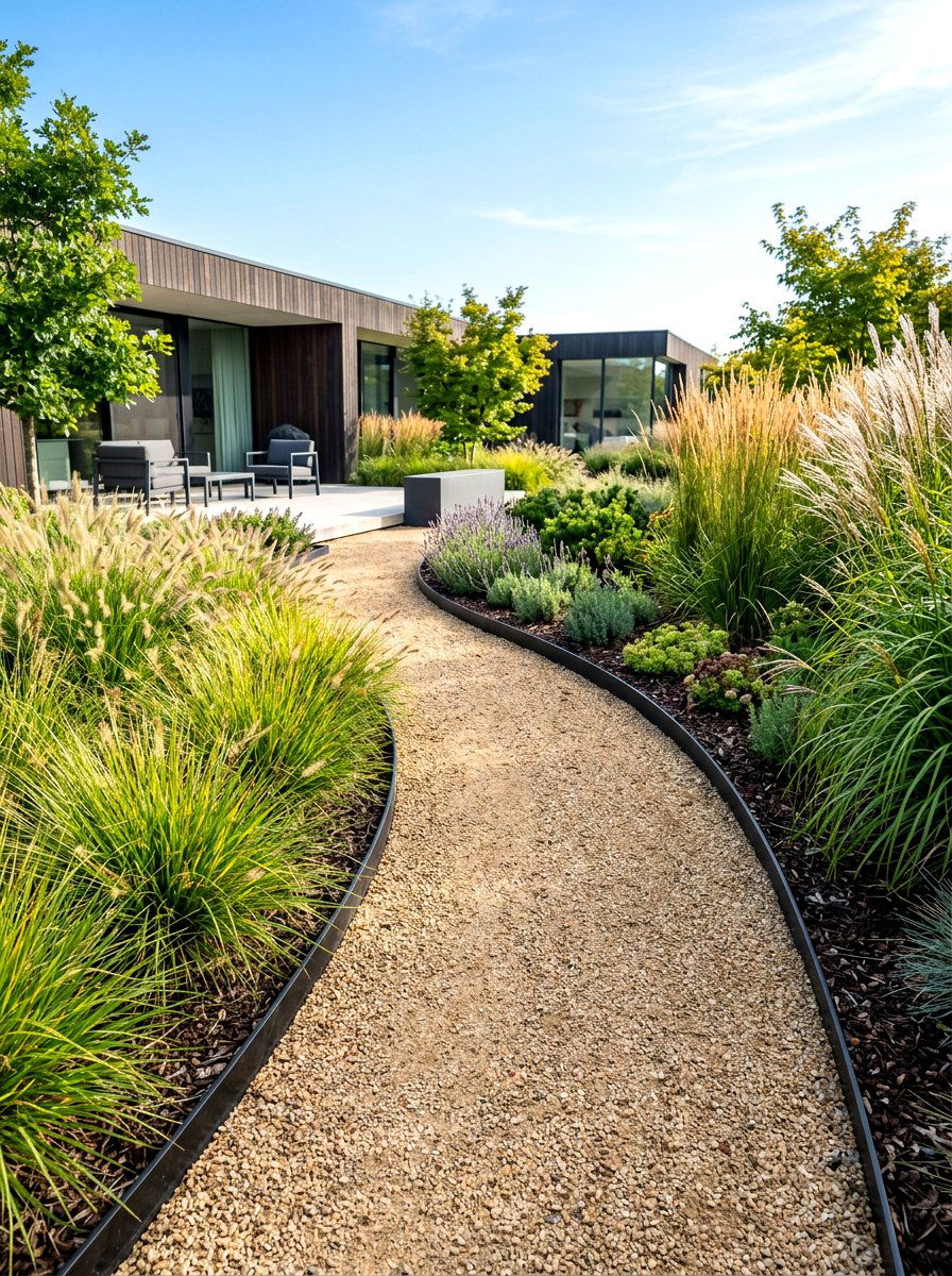 Crushed Granite Path - 30 gravel walkway ideas
