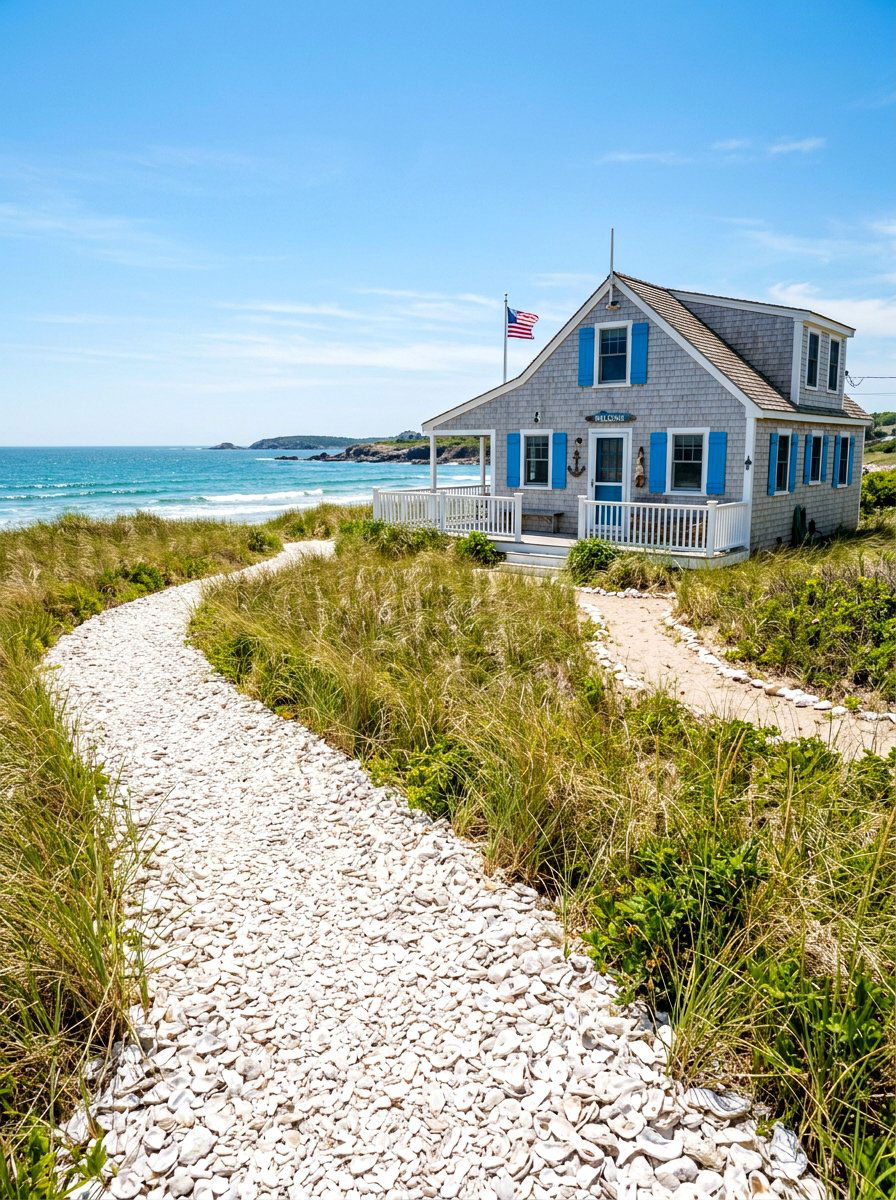 Crushed Shell Walkway - 30 backyard walkway ideas