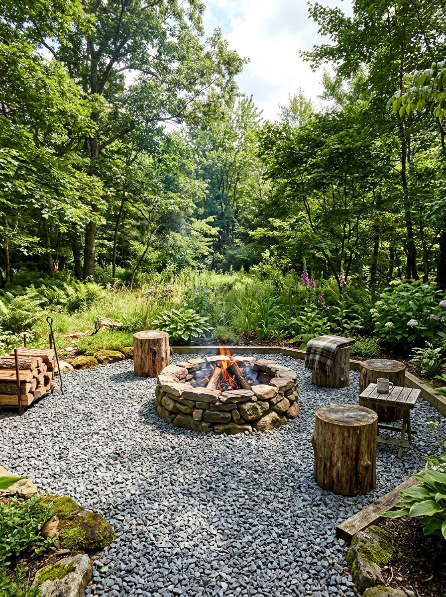 Crushed Stone - 30 patio flooring ideas