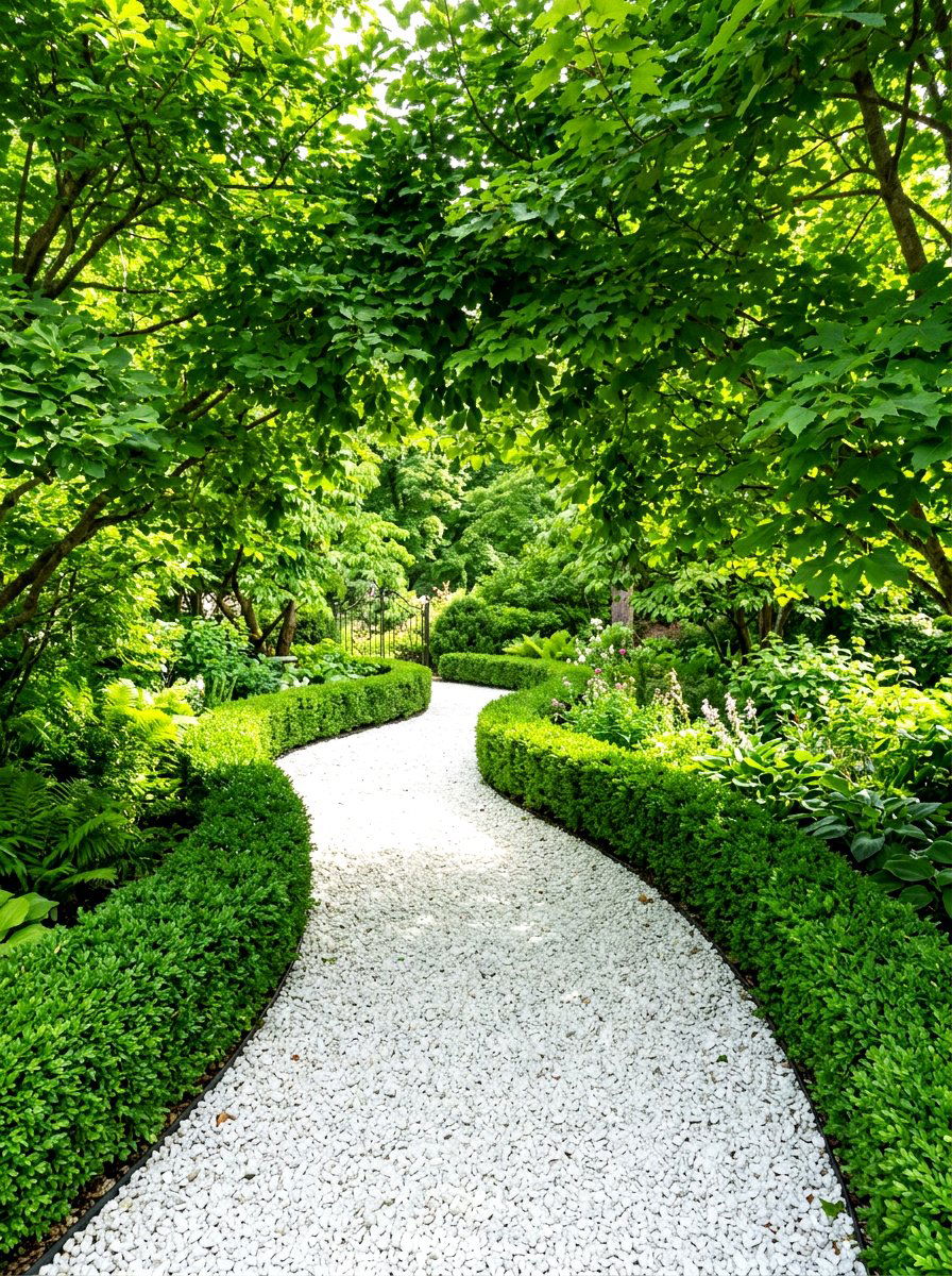 Crushed limestone path - 30 woodland path ideas