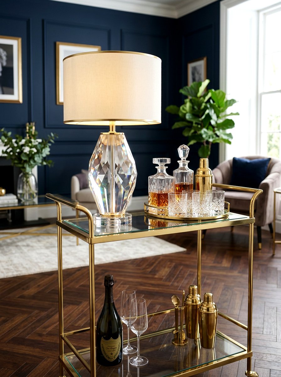 Crystal Accent Lamp - 30 mini lamp kitchen ideas