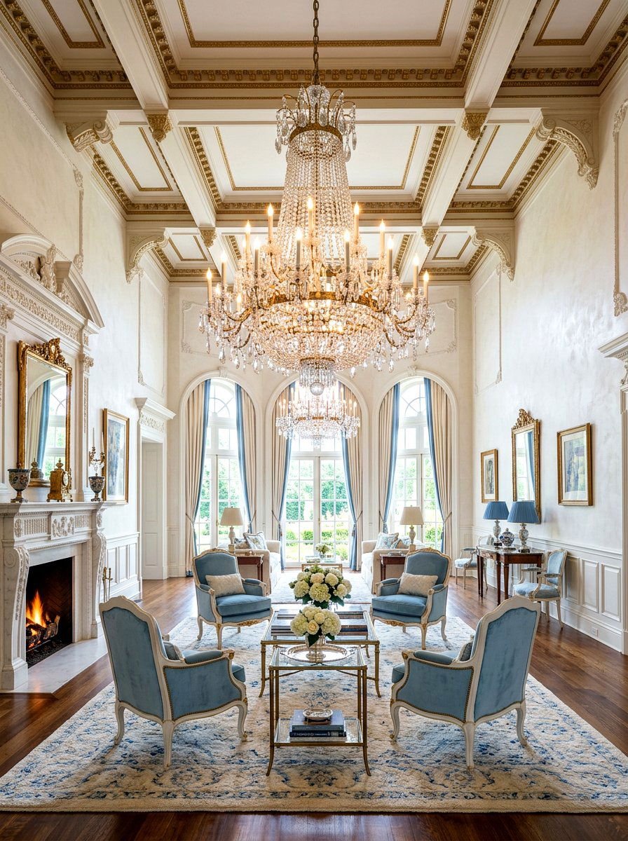 Crystal Chandelier Living Room - 30 living room lighting ideas