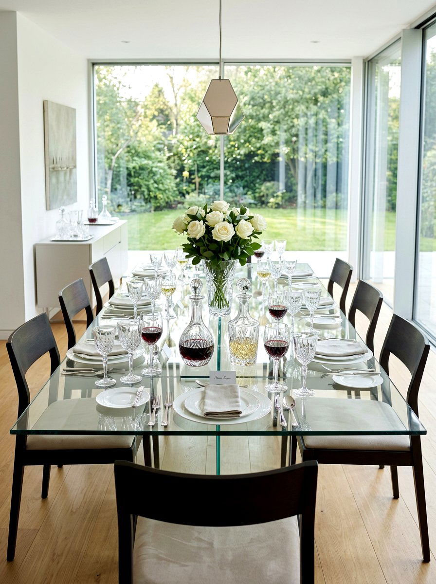 Crystal Glassware - 30 formal table setting ideas