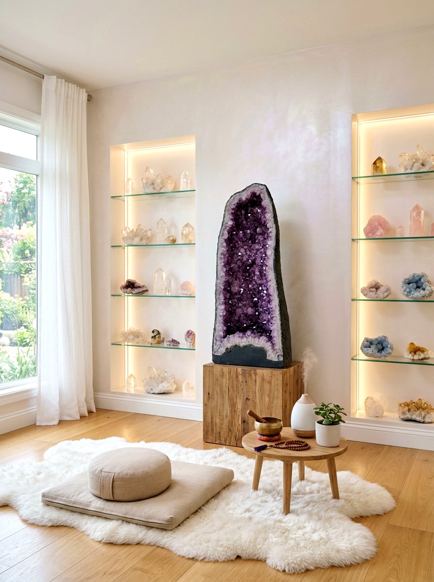 Crystal Healing Room - 30 meditation room ideas