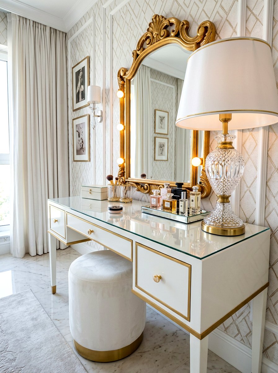 Crystal Table Lamp - 30 soft lamp lighting ideas