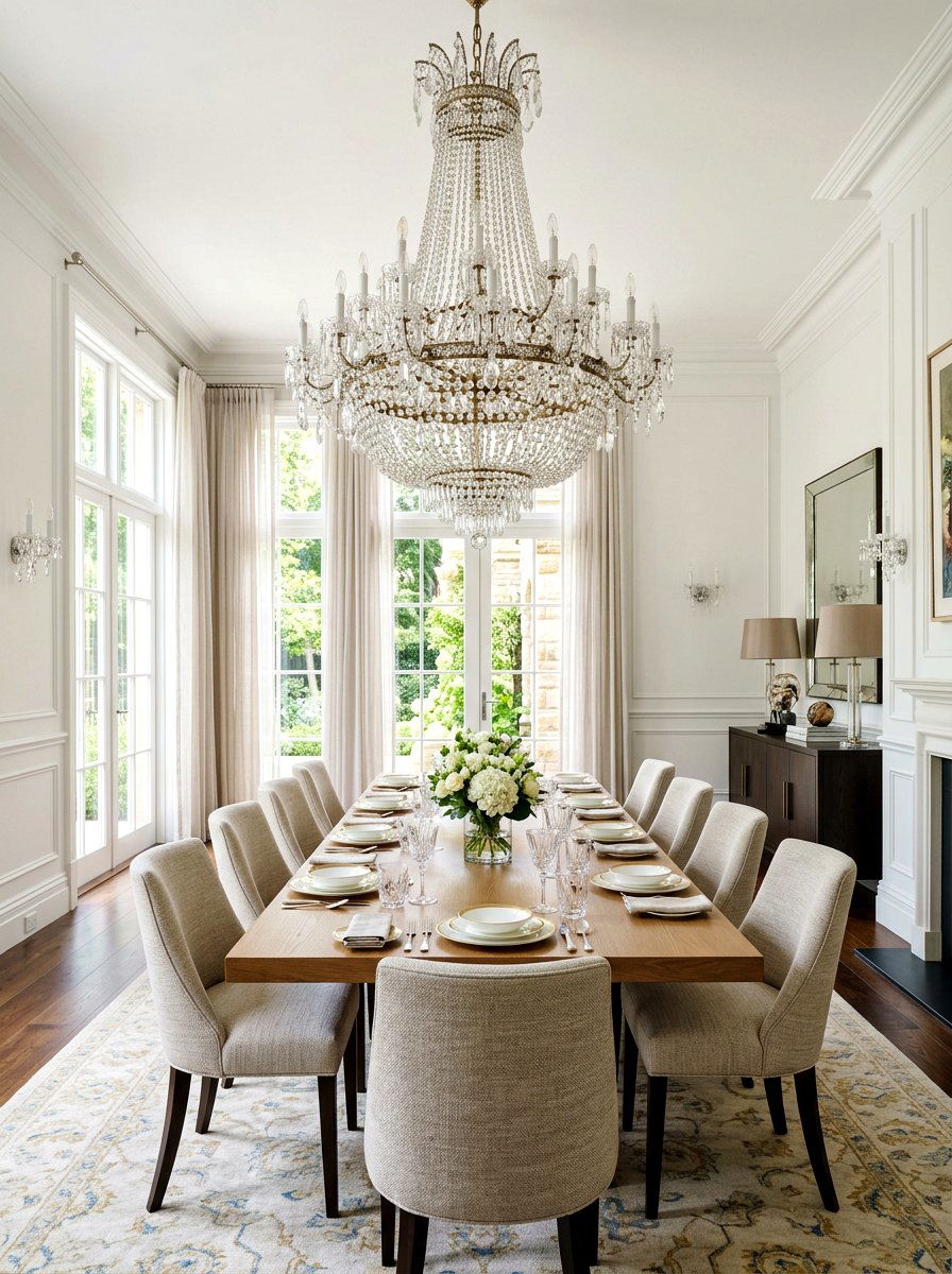 Crystal chandelier lighting - 30 antique decor styling ideas