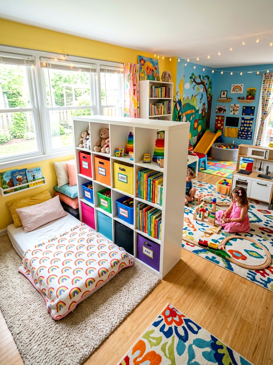 Cubby Shelf Room Divider - 30 partial wall room divider ideas