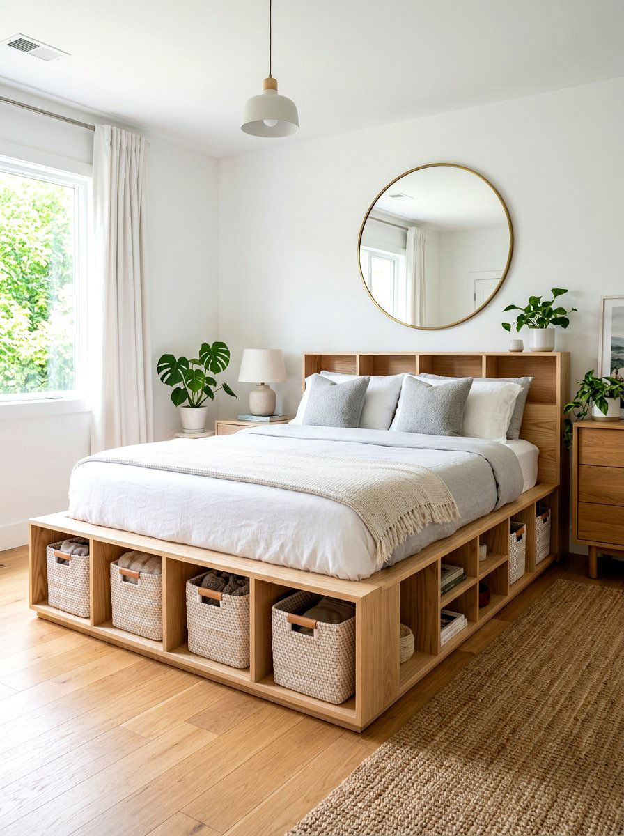Cubby Storage Bed - 30 storage bed apartment ideas