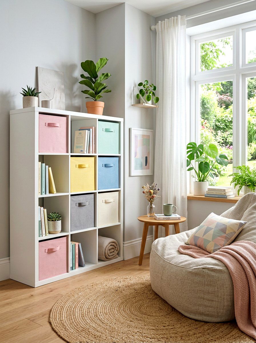 Cube Organizer Cabinet - 30 playroom storage ideas