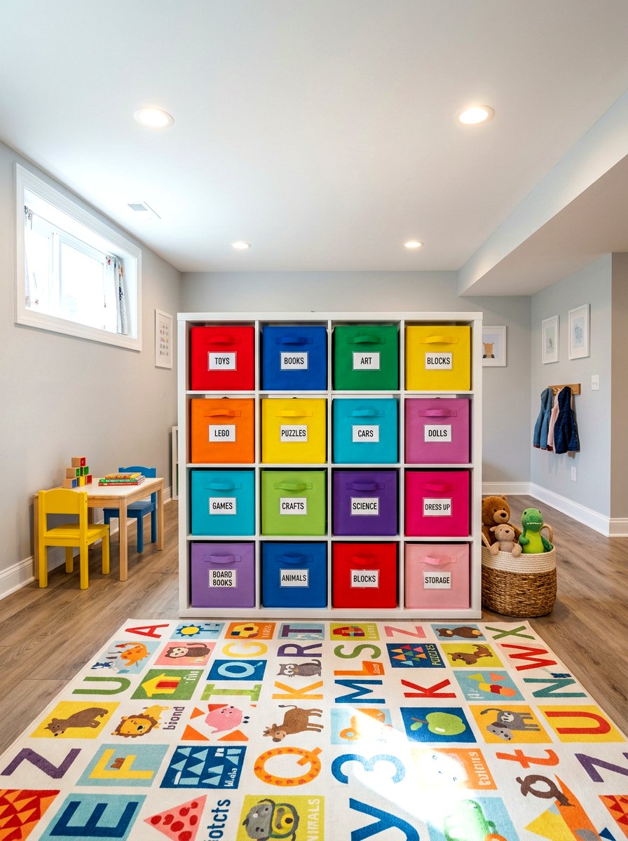 Cube Organizer Unit - 30 basement storage ideas