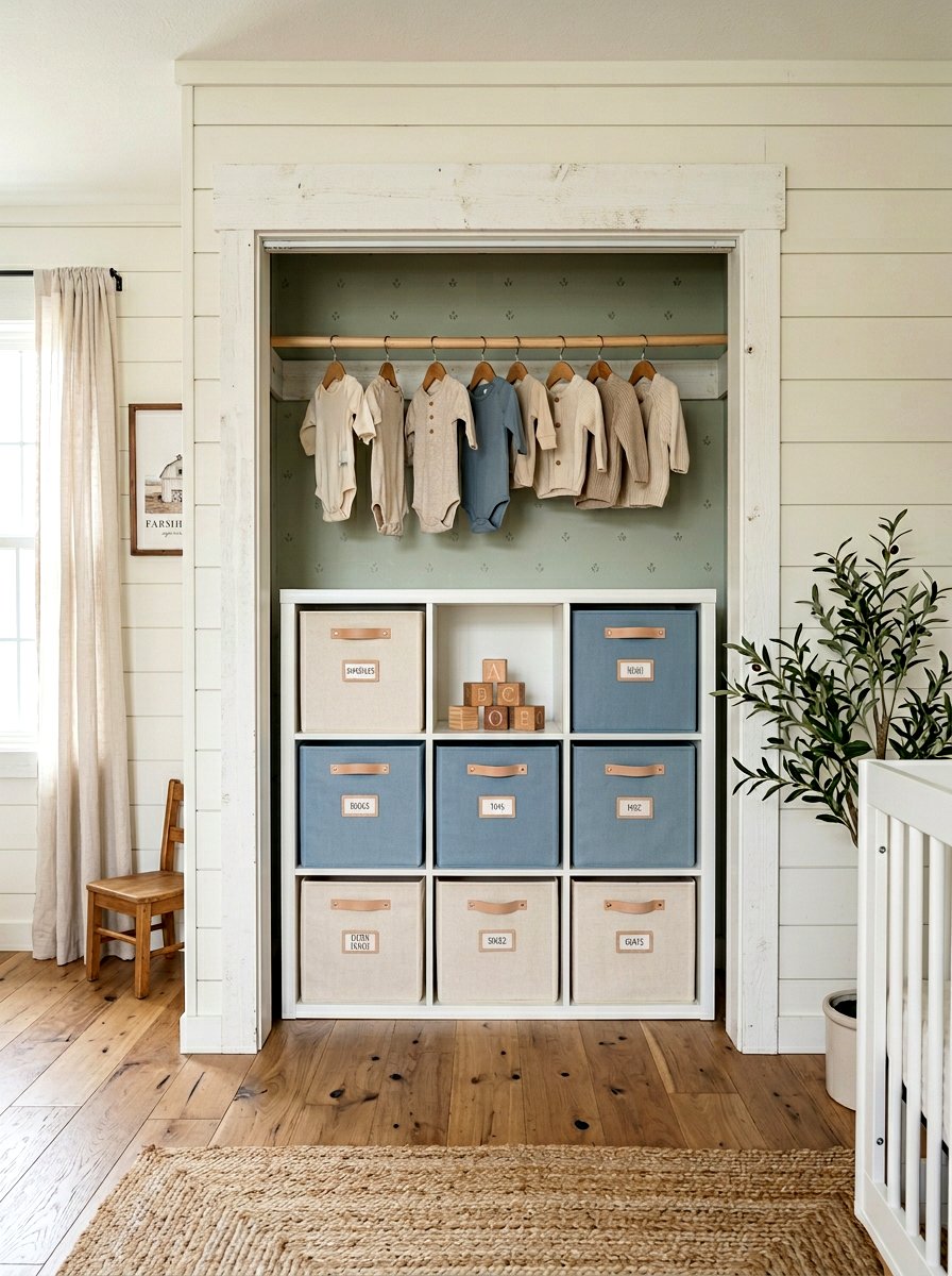 Cube Storage Unit - 30 nursery closet organization ideas