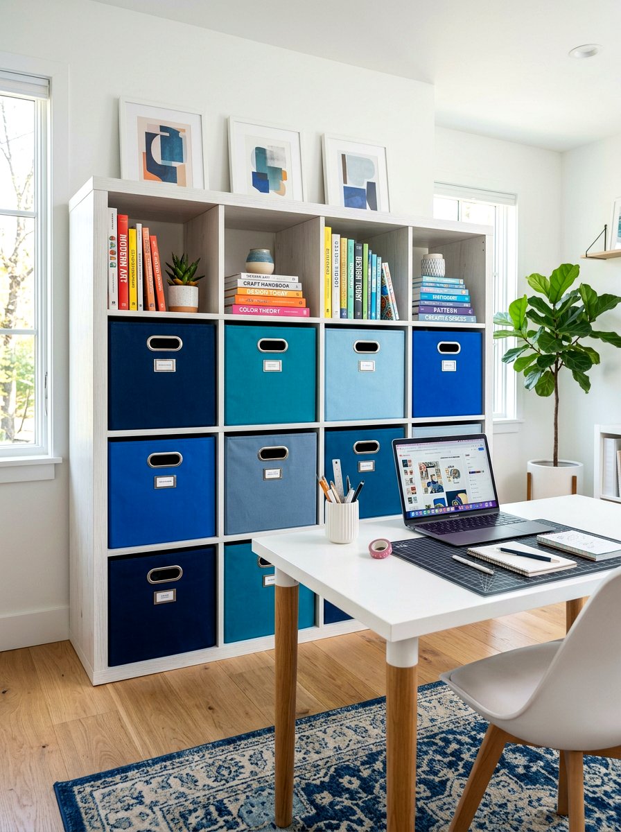 Cube Storage Unit - 30 organizing a craft room ideas