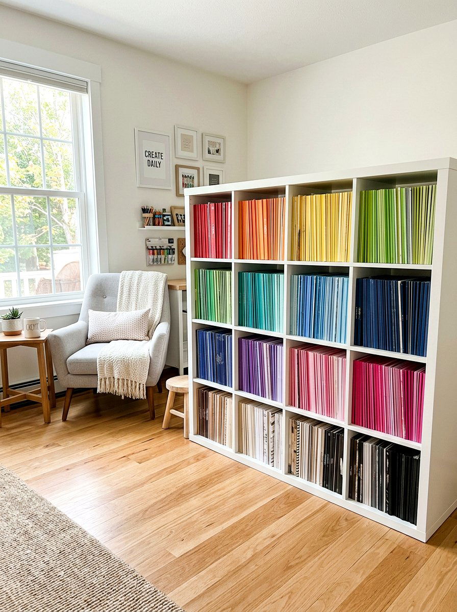 Cube Storage Unit - 30 scrapbook storage ideas